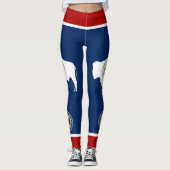 Leggings Drapeau du Wyoming (Devant)
