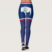 Leggings Drapeau du Wyoming (Dos)