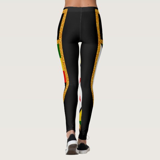 Leggings Drapeau du Zimbabwe (Dos)