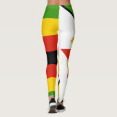 Leggings Drapeau du Zimbabwe patriotique Afrique (Dos)