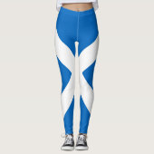 Leggings Drapeau écossais Saltire (Devant)