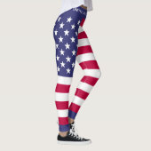 Leggings Drapeau épangé étoile USA (Droite)