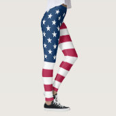 Leggings Drapeau États-Unis Étoiles & rayures Personnalisé (Droite)