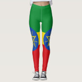 Leggings Drapeau Éthiopie (Devant)