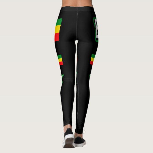 Leggings Drapeau Éthiopie (Dos)