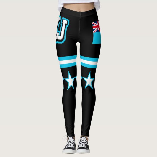 Leggings Drapeau Fidji (Devant)