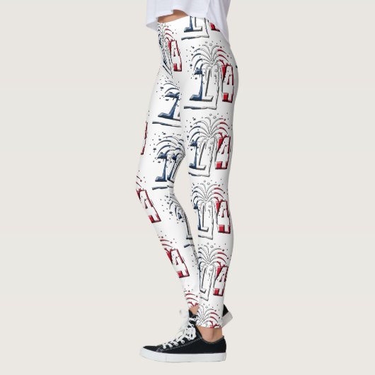 Leggings Drapeau Français Juillet 14 Quatorze Juillet 14 (Gauche)