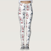 Leggings Drapeau Français Juillet 14 Quatorze Juillet 14 (Devant)