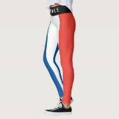 Leggings Drapeau français Rouge Blanc Bleu Patriotique (Gauche)