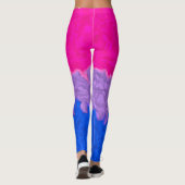 Leggings Drapeau funky Bi Pride (Dos)