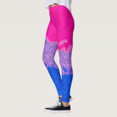 Leggings Drapeau funky Bi Pride (Gauche)