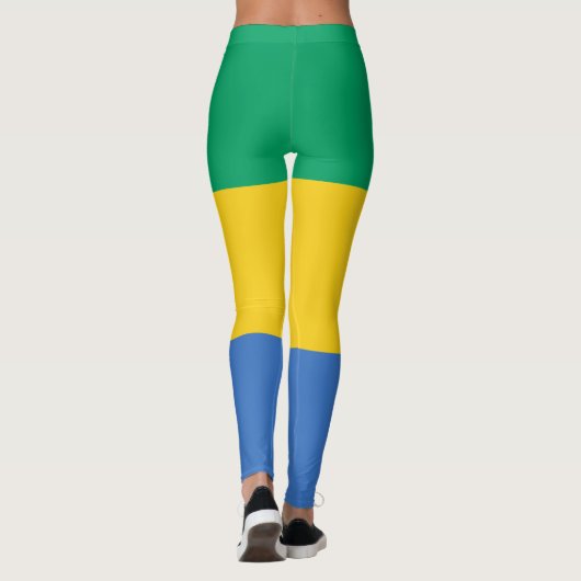 Leggings Drapeau Gabon (Dos)
