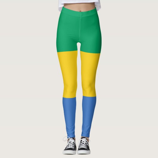 Leggings Drapeau Gabon (Devant)