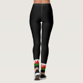 Leggings Drapeau gallois dragon rouge gallois (Dos)