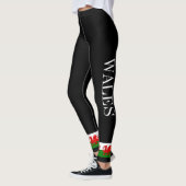 Leggings Drapeau gallois dragon rouge gallois (Gauche)