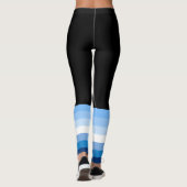 Leggings Drapeau Gay Male Pride (bleu) (Dos)