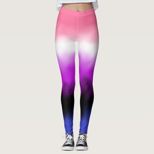 Leggings Drapeau Genderfluid (Devant)