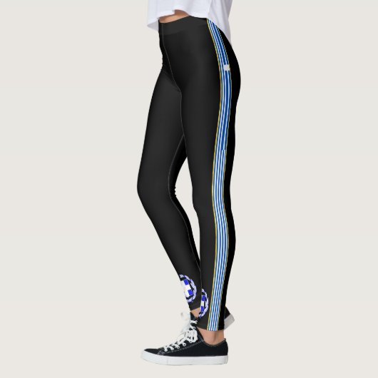 Leggings Drapeau grec (Gauche)