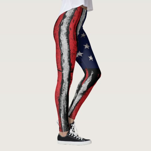 Leggings Drapeau Grunge U.S.A (Droite)