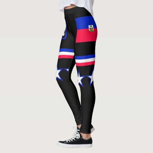 Leggings Drapeau Haïti (Gauche)