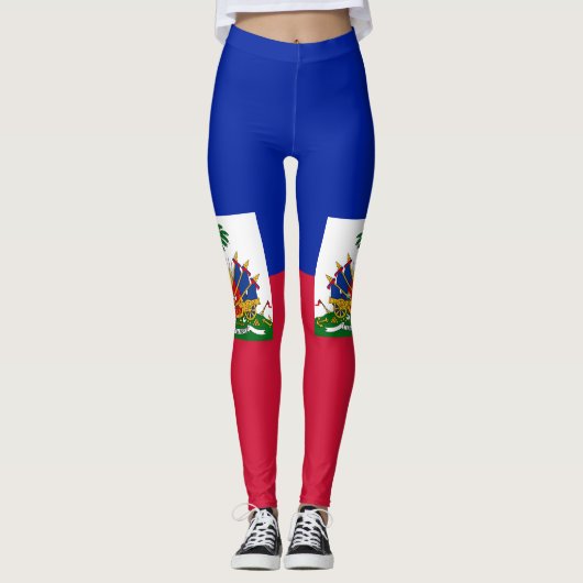 Leggings Drapeau Haïti (Devant)