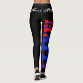 LEGGINGS DRAPEAU HAÏTIEN LEGINES NOIRES ACD HAVIC (Dos)