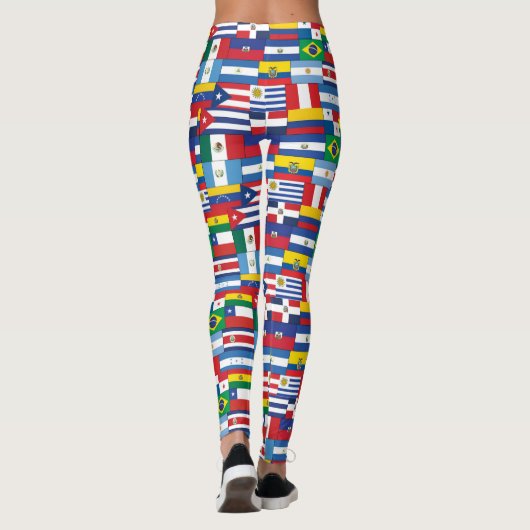 Leggings Drapeau Héritage Hispanique (Dos)