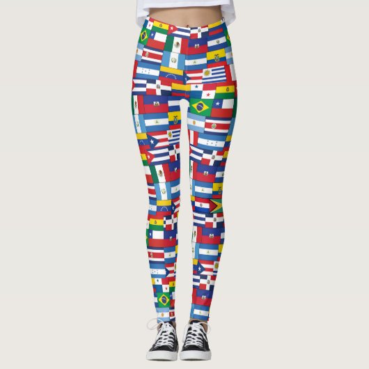 Leggings Drapeau Héritage Hispanique (Devant)