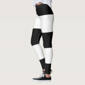Leggings Drapeau Hétérosexuel noir blanc rayé LGBT (Gauche)