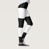 Leggings Drapeau Hétérosexuel noir blanc rayé LGBT (Droite)