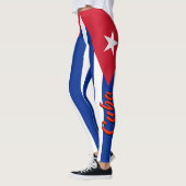 Leggings Drapeau impressionnant de Cubain du Cuba (Gauche)