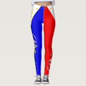 Leggings Drapeau impressionnant de Philippines (Devant)