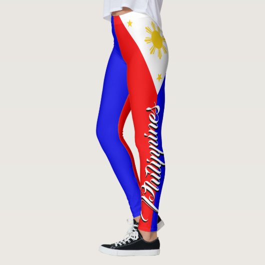 Leggings Drapeau impressionnant de Philippines (Gauche)
