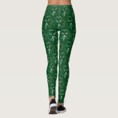 Leggings Drapeau irlandais Couleurs Shamrocks Clovers St. P (Dos)
