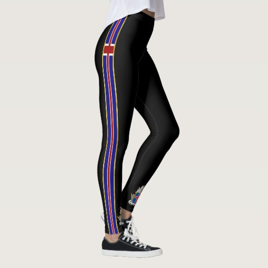 Leggings Drapeau islandais (Droite)