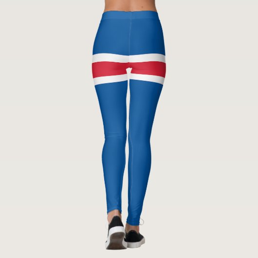 Leggings Drapeau Islande (Dos)