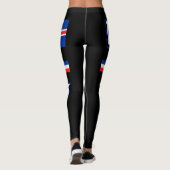 Leggings Drapeau Islande (Dos)