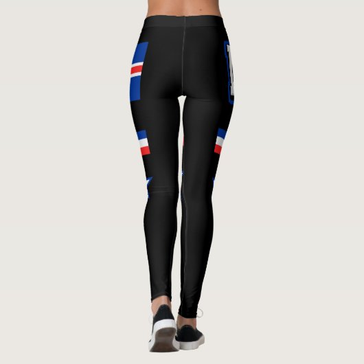Leggings Drapeau Islande (Dos)