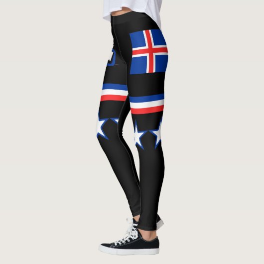 Leggings Drapeau Islande (Gauche)