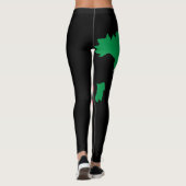 Leggings Drapeau Italie - Vert Blanc Rouge Femmes (Dos)
