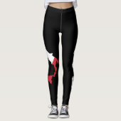 Leggings Drapeau Italie - Vert Blanc Rouge Femmes (Devant)