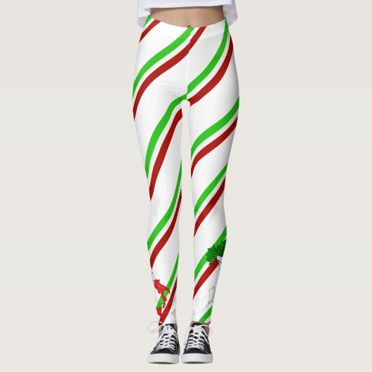 Leggings Drapeau italien de rayures (Devant)