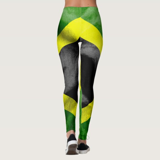 Leggings Drapeau jamaïcain (Dos)