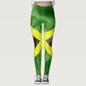 Leggings Drapeau jamaïcain (Devant)