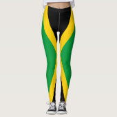 Leggings Drapeau jamaïcain (Devant)