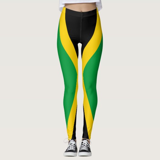 Leggings Drapeau jamaïcain (Devant)