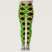 Leggings Drapeau jamaïcain (Devant)