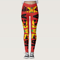 Drapeau jamaïcain Jambes rouges