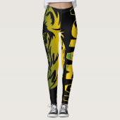 Leggings Drapeau jamaïcain Lion de Juda (Devant)