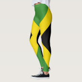 Leggings Drapeau jamaïcain sur toute sa conception (Gauche)